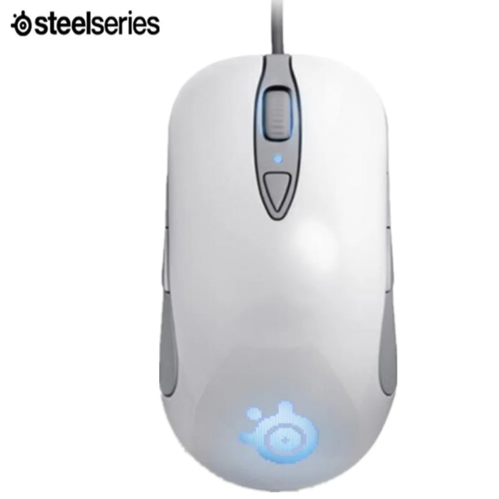 Игровая мышь Steelseries сэнсэй сырой Frostblue, Steelseries Engine Steelseries& Laser mouse& HEAT ORANGE EDITION - Цвет: Белый