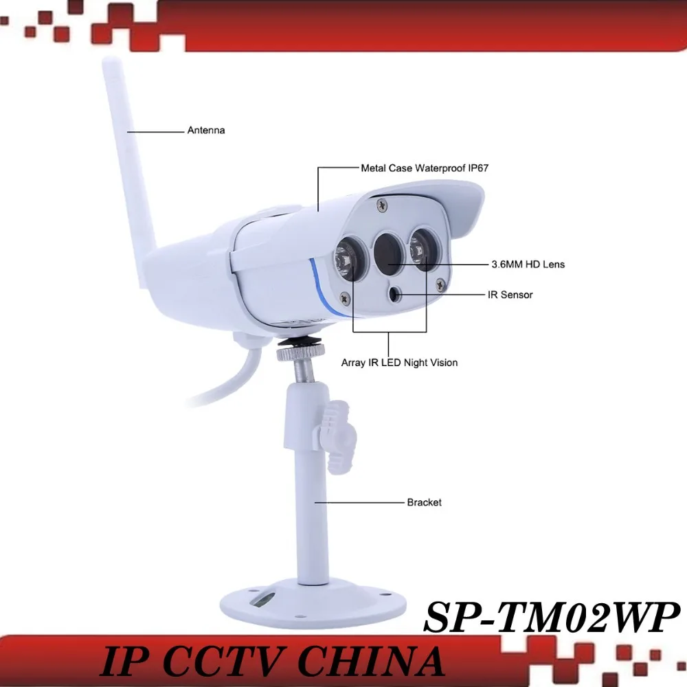SunEyes SP-TM02WP 720 P 1.0MP Мегапиксельная Ip-камера Открытый HD Беспроводной wi-fi P2P Подключи и