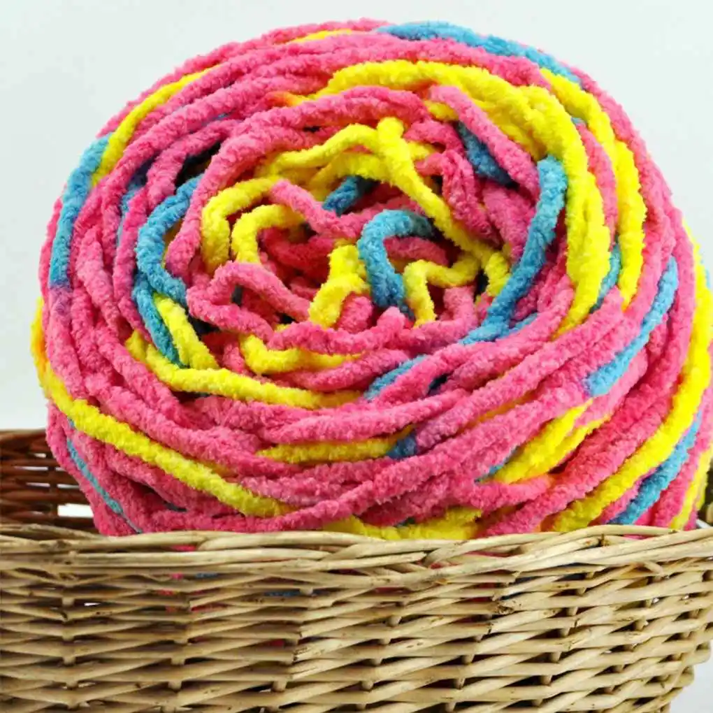 

Soft Plush Elastic Anti-Static Thick Woolen Yarn Line String Knit Crochet Sweater Hat Muffler Gloves Blanket