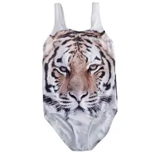 Baby Girls Swimwear Kids One-piece Cute Tiger Bikini Swimwear Swimsuit Bathing Suit Beachwear 0-4Y