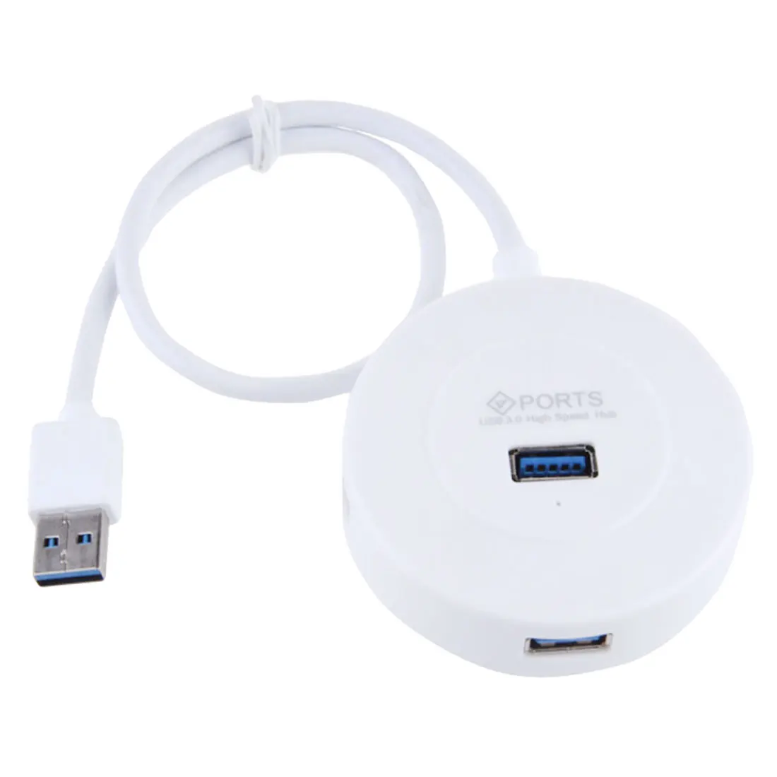 Белый Высокоскоростной USB 3,0 4 порта зарядный концентратор адаптер расширения USB 3,0 4-портовый концентратор 4-портовый концентратор разветвитель для ПК ноутбука - Цвет: Белый