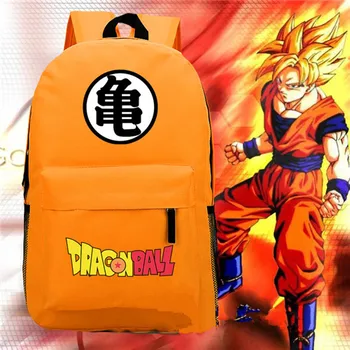 

New Japan Anime Dragon Ball Z Son Goku Backpack Shoulder Bag Yellow Package Cosplay 45X30X13CM