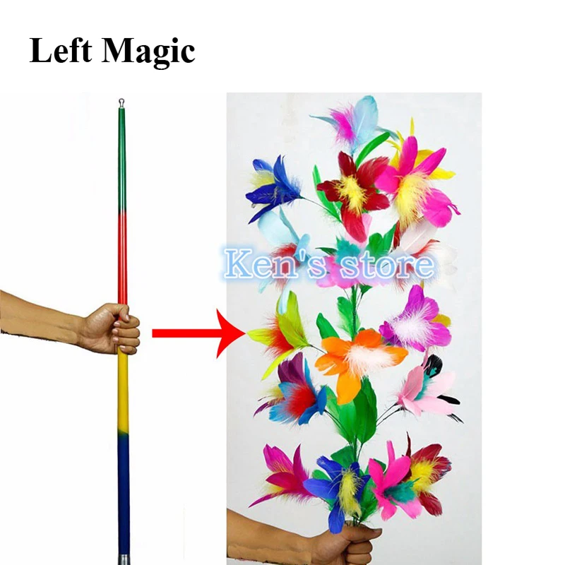 

Vanishing Disappearing Cane To Flower Magic Tricks for Professional Magicians Close Up Stage Magic Tricks Magic Props