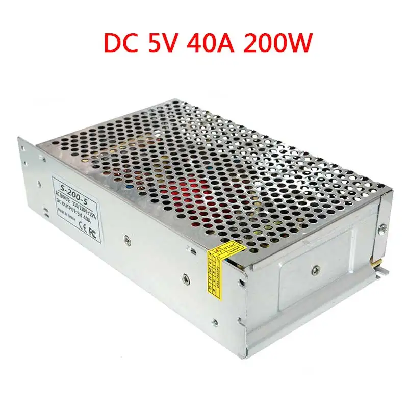 Источник питания AC 110 V-220 V к DC 5V 12V 24V 1A 2A 3A 5A 10A 15A 20A 30A 50A светильник трансформатор для светодиодных лент светильник