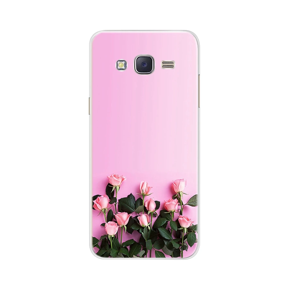 Цветочный чехол для телефона Samsung Galaxy J5 2015 J500 J500F силиконовый мягкий из ТПУ с