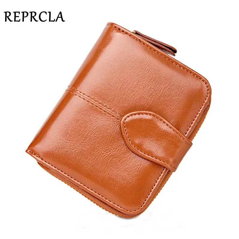 

REPRCLA Women Wallet Fashion Folded Coin Purse Small Short Card Holder PU Leather Female Clutch Wallets High Quality Cartera