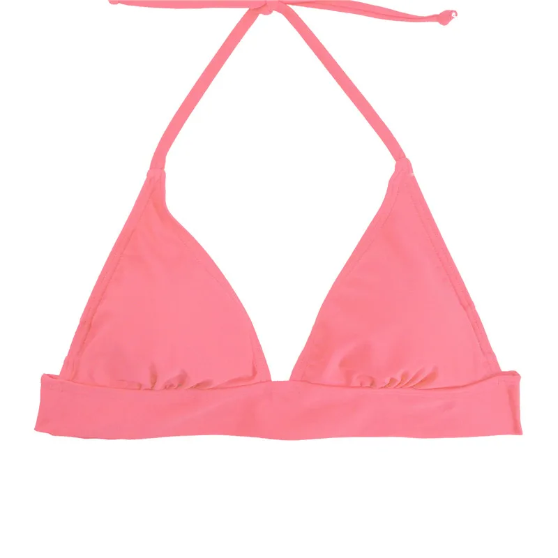 M& M Для женщин Холтер бикини, пуш-ап, бразильские бикини Pad с пляжным принтом Микро Бикини Спортивный твердый сексуальный купальник SwimwearT603 - Цвет: T603D