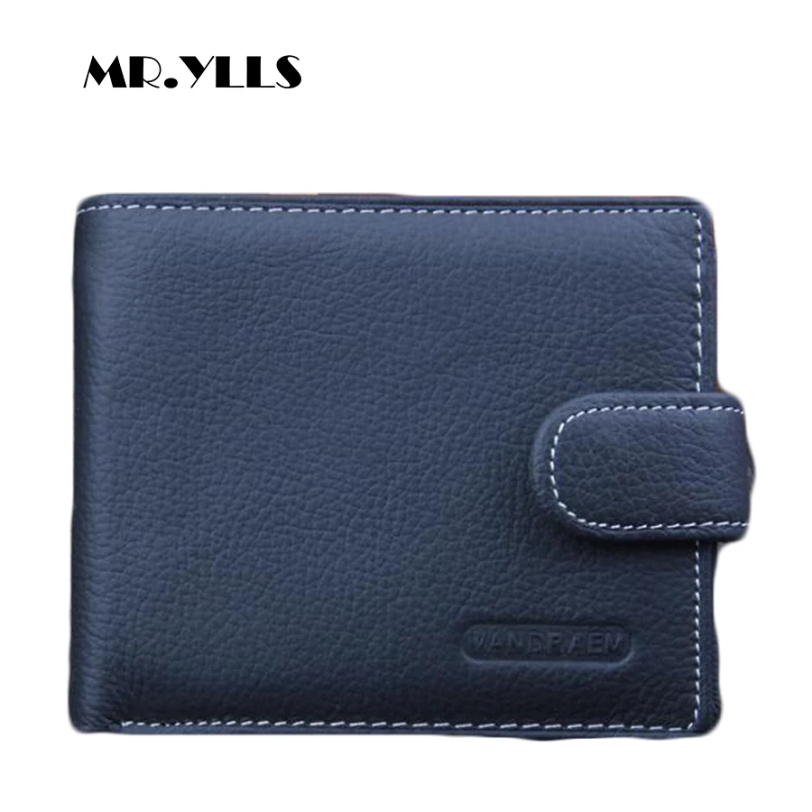 Buy MR.YLLS Genuine Leather Wallet Men Short Wallets