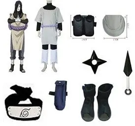 

Anime Naruto Cosplay - Naruto cosplay Orochimaru Bundle Big Promotional Package Cosplay Costume Set Freeshipping