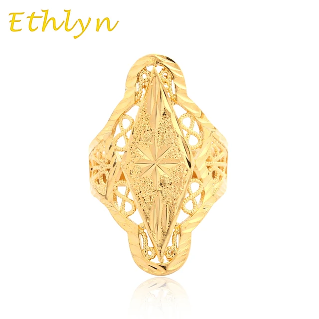 Ethlyn Resizable Party Ethiopian Wedding Ring Gold Color Free Size Ethlyn Resizable Party Ethiopian Wedding Ring Gold Color Free Size Women S Anniversary