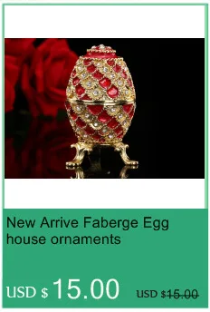 QIFU красивые красочные qifu faberge яйцо металлическая коробка для безделушек ремесло украшение дома