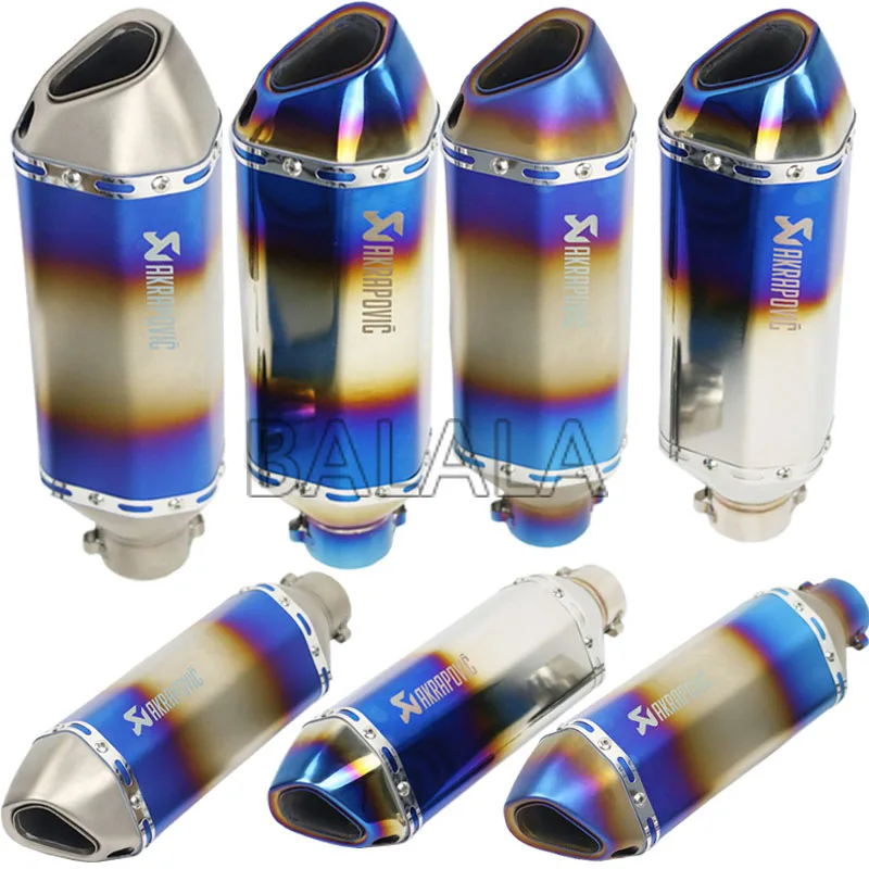

51mm Universal Motorcycle Exhaust DB Killer Pipe Escape Scooter Dirt Pit Bike Tube Moveable For Akrapovic Exhaust
