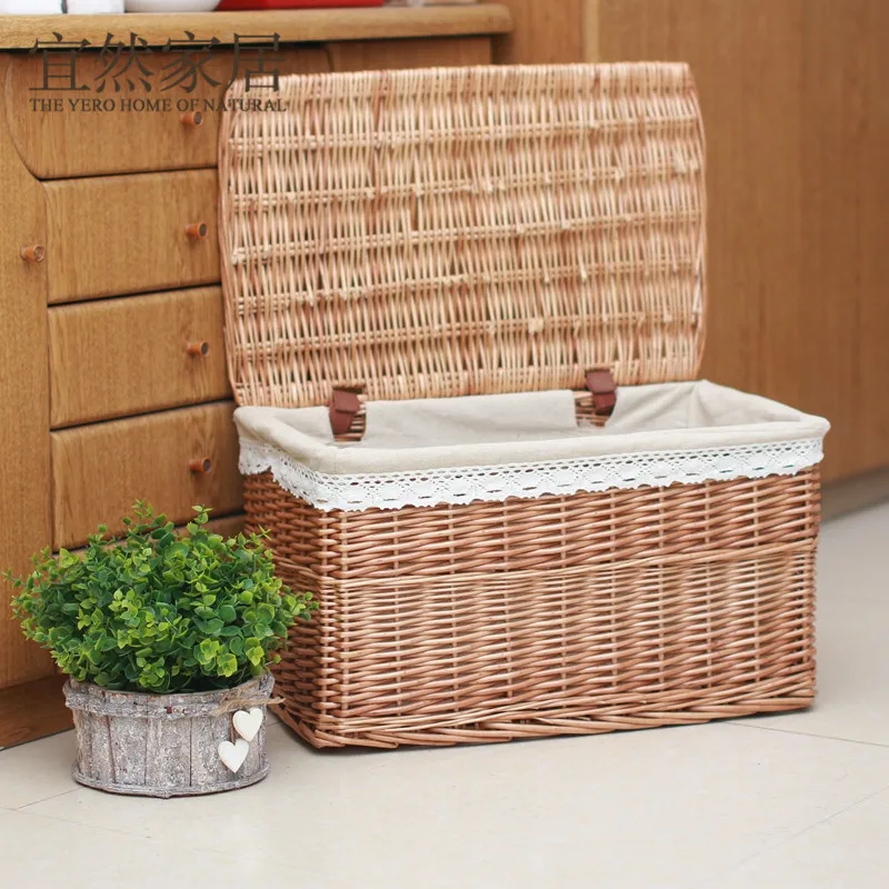 cane toy basket