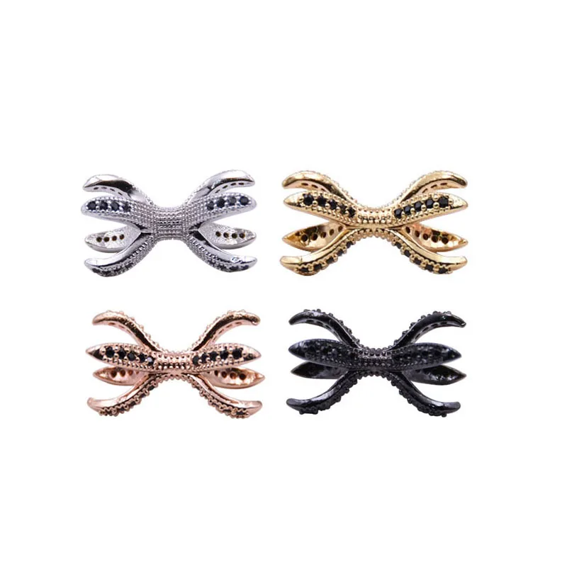 

KANGKANG charm pave CZ 4 color Eight claws Jewelry Accessories de bijoux Smykker 2018 popular Bracelet accessories