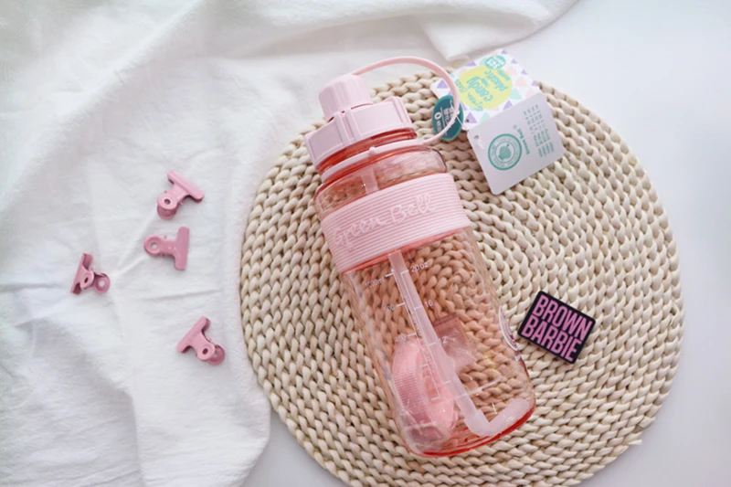 drinks 1000 ml water bottle water bottle children lulu lemon clearance sale items healing crystal water bottle garrafa de vidro proteinas gym camping (10)