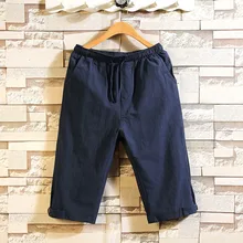 Мужские шорты, летние, стиль, тонкие, Ретро стиль, повседневные, мужские, короткие, свободные, льняные, семь минут, брюки, спортивный мужчина, шорты, masculino