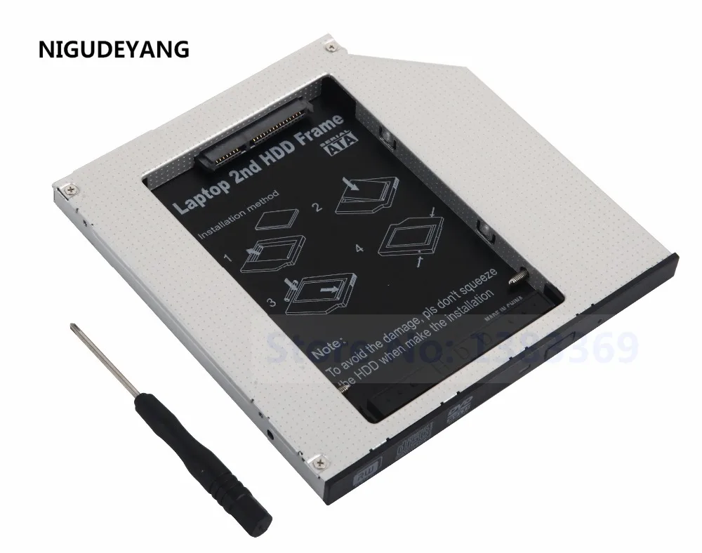 Nigudeyang 2nd HDD SSD Оптический Bay Caddy SuperDrive для MacBook Pro PATA IDE рано 2008 2007 2006-Unibody