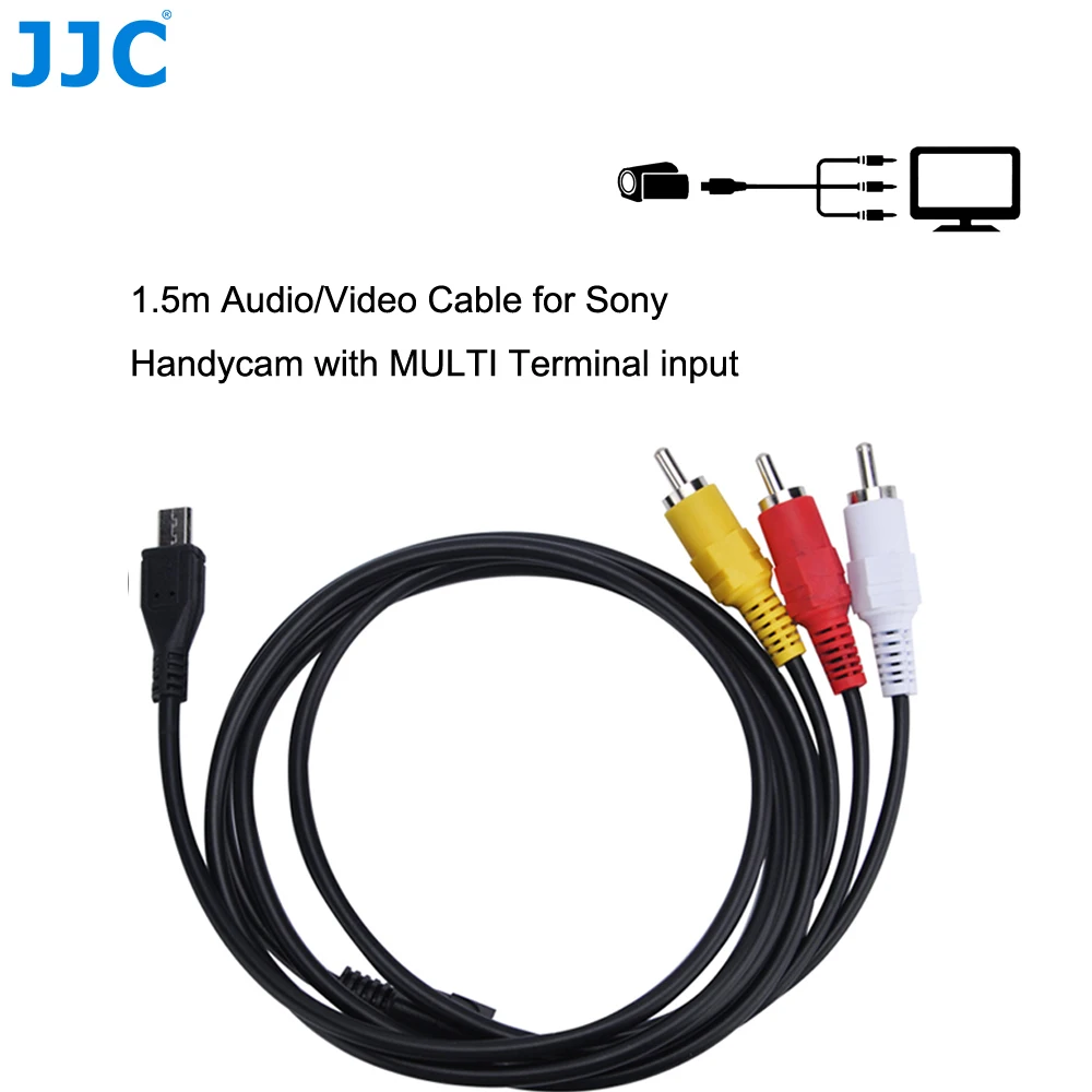 JJC Audio/Video Cable for Sony Handycam Camcorder HDR CX320 HDR CX320E