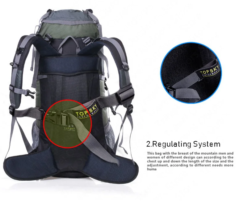 40L-60L походный рюкзак для походов на открытом воздухе многофункциональная внешняя рама сумка для альпинизма рюкзак рюкзаки дорожная спортивная сумка