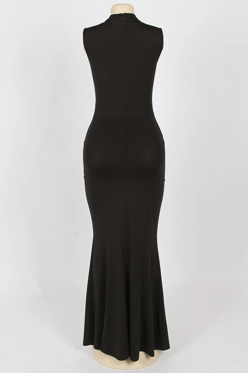 Sexy Club Dress 2016 Women Summer Sleeveless Maxi Dress Geometric Rhinestone Evening Party Black Long Dress Robe Longue Femme (4)
