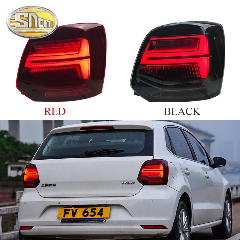 

Car LED Tail Light Taillight For Volkswagen Polo 2009 - 2018 Rear Fog Lamp + Brake Light + Reverse + Dynamic Turn Signal