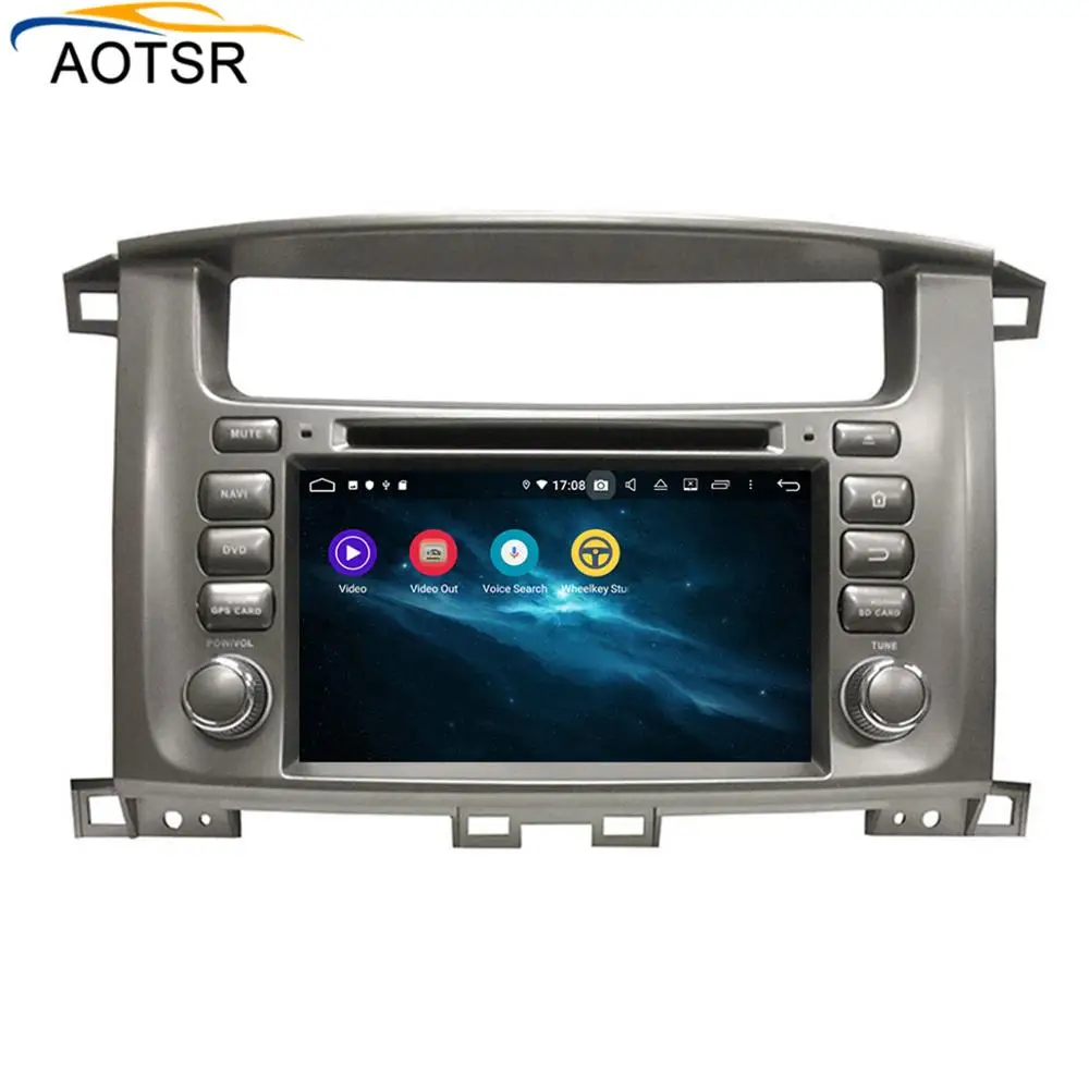 Best DSP 4GB+64GB Android 9.0 Car dvd player for Toyota Land cruiser 100 LC 100 GPS Navigation Auto Radio Video BT wifi MAP headunit 2
