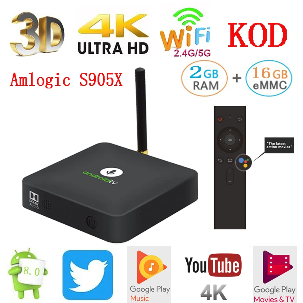 2018 LKM8 Android 8.0 TV Box Google 2GB+16GB Voice Control Smart Set Top Box Amlogic S905X VP9 HDR10 Dolby Audio 4K HD OTA 2018 LKM8 Android 8.0 TV Box Google 2GB+16GB Voice Control Smart Set Top Box Amlogic S905X VP9 HDR10 Dolby Audio 4K HD OTA