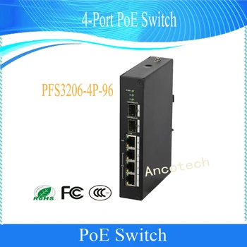 

Free Shipping Security CCTV Transmission Unmanaged 4-Port PoE Switch Without Logo PFS3206-4P-96