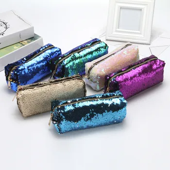 

Fashion Two-color Sequins Hand-held Cosmetic Bag Hot Sale 2019 Multifunction Makeup Bag Cosmetiquero Neceser Mujer Toilettas 30