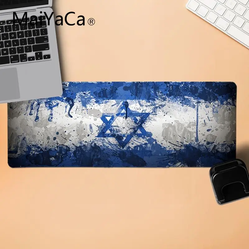 MaiYaCa Израиль шероховатый Флаг Индивидуальные коврики для мышки ноутбука коврик для мышки в стиле аниме ноутбук игровой Lockedge мыши Мышь pad