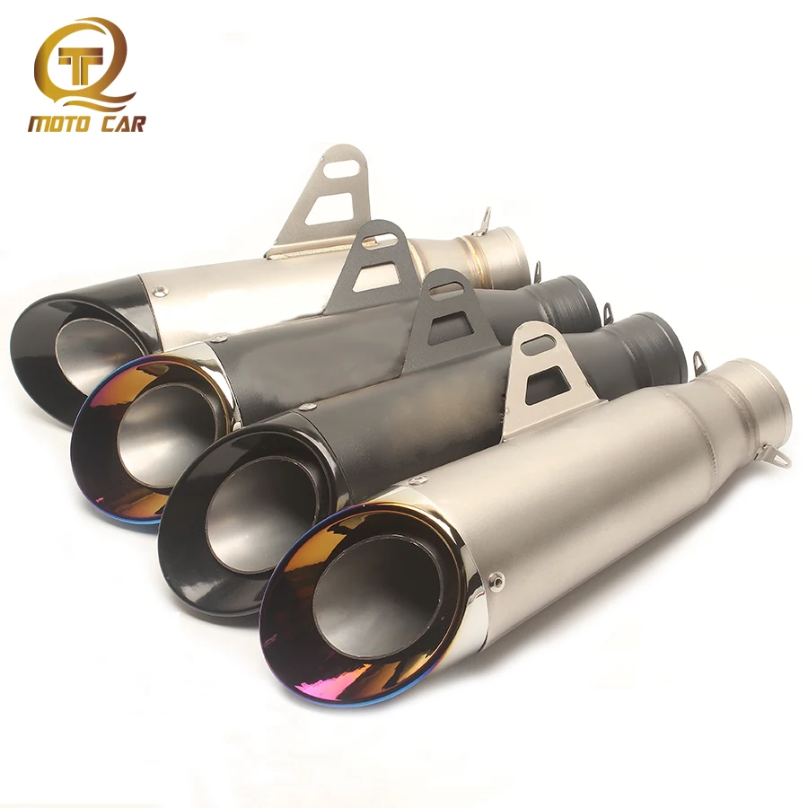 

Universal Exhaust 51mm Muffler Exhaust Motorcycle Silp on Escape System for R6 R1 S1000RR CBR500 ZX-6R Z900 GSXR600 GY6 Pitbike