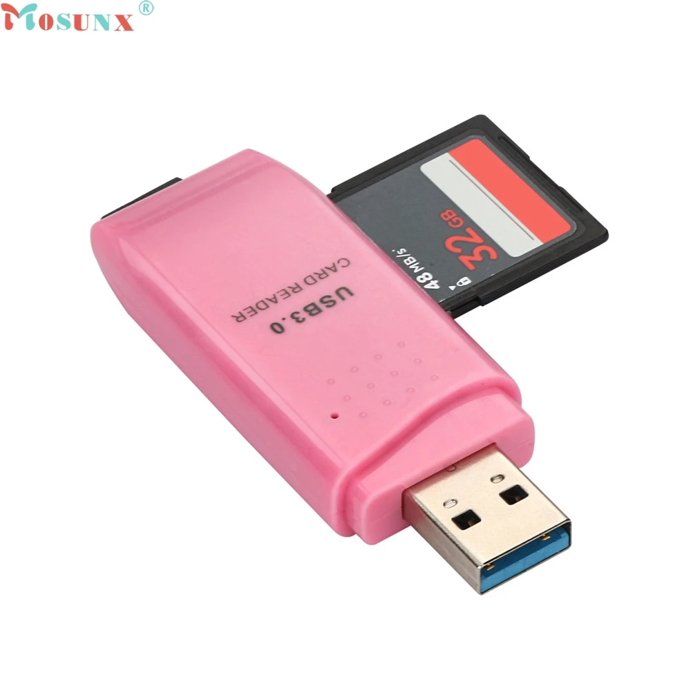 Mosunx Заводская цена 5 Гбит/с супер скорость USB 3,0 Micro SD/SDXC TF кардридер адаптер 0306 Прямая