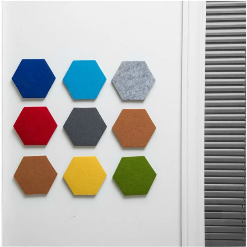 colorful hexagonal Felt diy wall sticker wall decor decals wall sticker home decor living room home decorations accessories