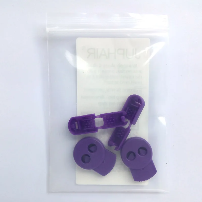 JUP1-50 Sets Purple Magnetic Elastic Shoes Buckles Decorative Buckles Child Adult Closures No-tie Shoelaces Never Tie Lace Again