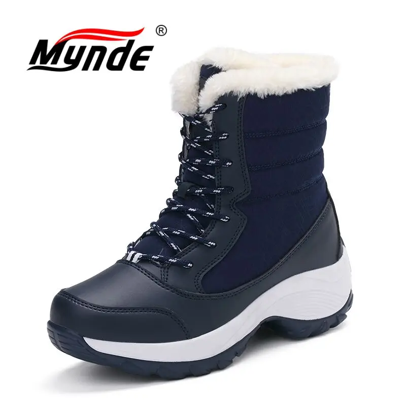 Comprar Botas de Invierno para Mujer Mynde novedad Botas de nieve para Mujer de marca de moda clásicas Botas impermeables para Mujer talla 35 41