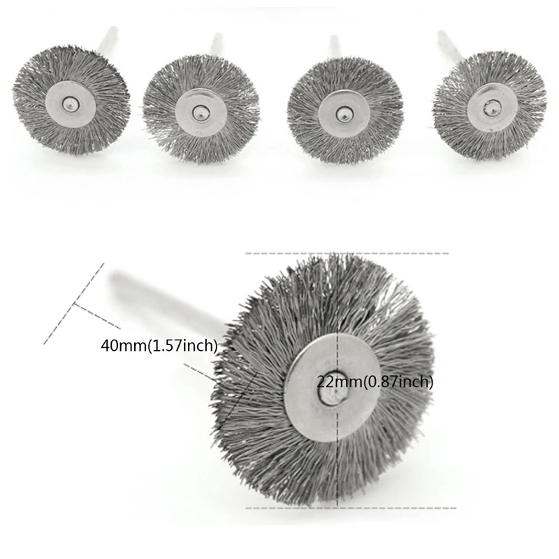 20Pcs 22mm Steel Wire Wheel Brushes for Metal Rust Removal Polishing Brush Steel Cutting Rotary Brush for Mini Drill Rotary Tool ► Photo 2/6