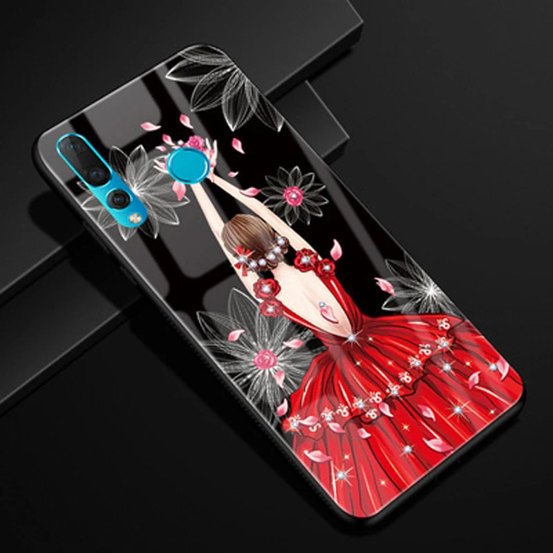 Чехол для телефона с закаленным стеклом huawei Nova 4 принципиально Роскошный чехол