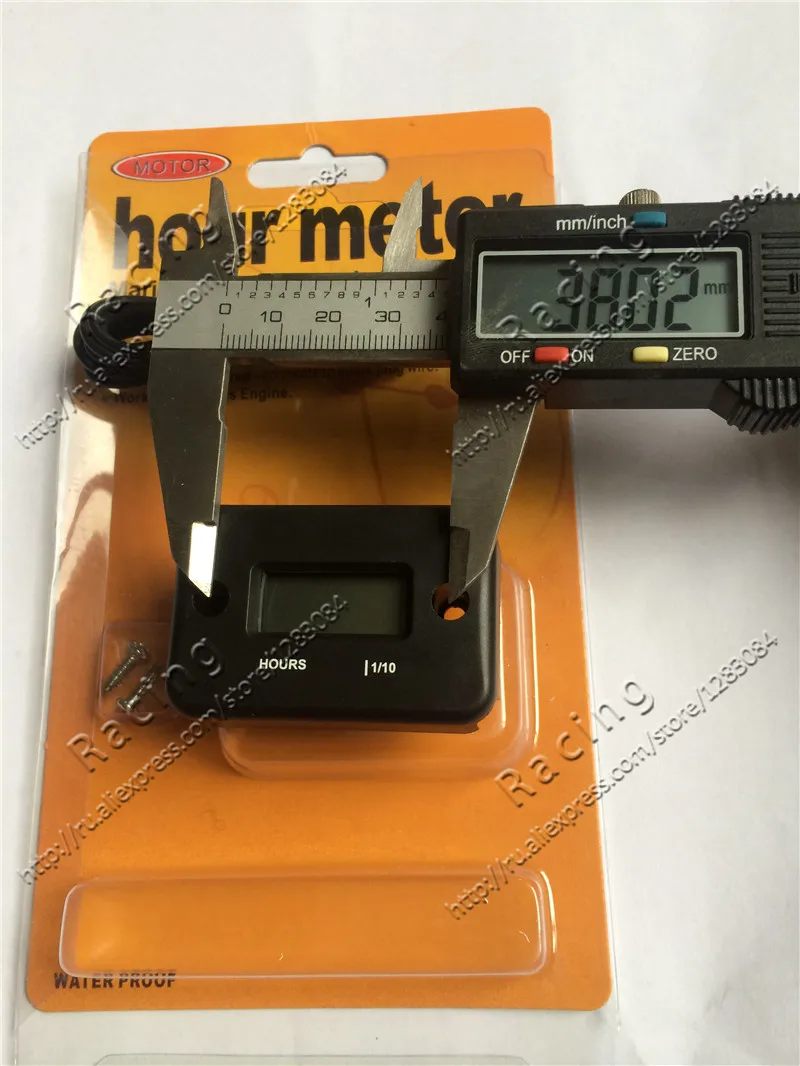 Temporizador à Prova Usado para Pit Carrinho da Bicicleta do Macaco da Bicicleta do Bolso Frete Grátis Digital Indutivo Hour Meter d' Água Dirt Bike Atv go 4 Instrumentos