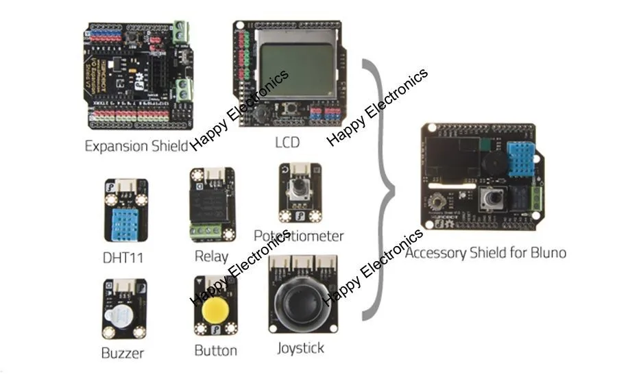 DFRobot Подлинная плата микроконтроллера Bluno, Atmega328 BLE TI CC2540 чип Встроенный Bluetooth 4,0 совместим с Arduino Uno