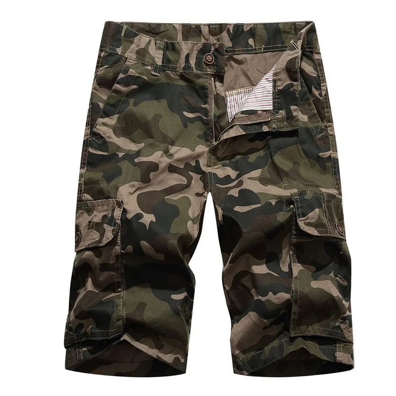 Laamei Summer Mens Shorts Cotton Camouflage Camo Shorts