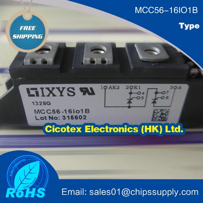 

MCC56-16IO1B power module MCC56-16I01B MOD THYRISTOR DUAL 1600V TO240AA IGBT