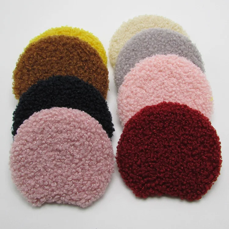 

20pcs/lot 8cm Mouse Ear Padded appliques for headwear decoration handmade hair accessories
