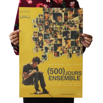 

500 Days of Summer /Gordon Levitt/classic movie film poster/kraft paper/bar poster/Retro Poster/decorative painting 51x35.5cm