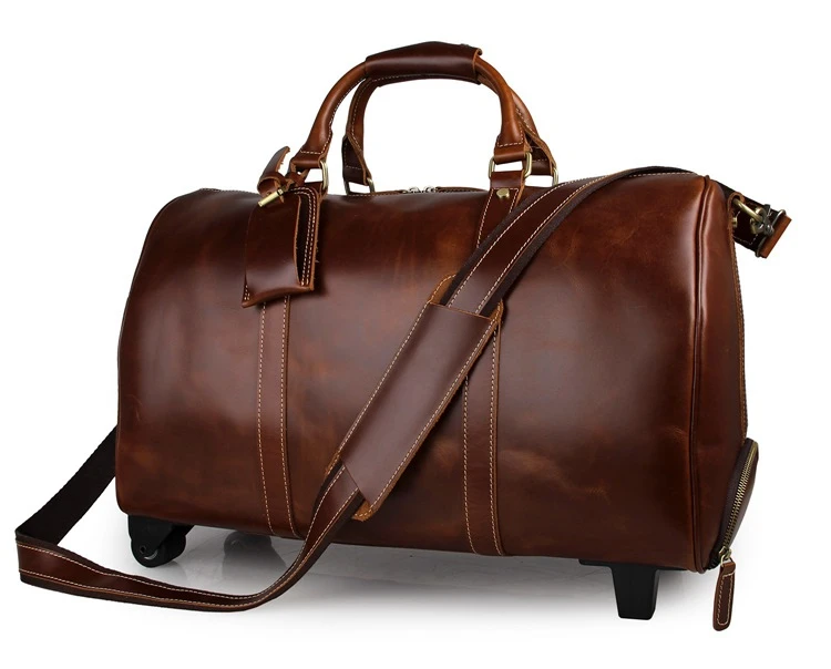 leather trolly bag