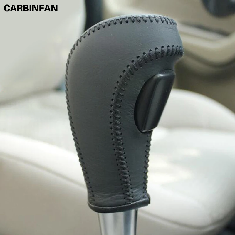 Черный чехол из натуральной кожи для Ford Fiesta Focus 2 Automatic|gear shift knob cover|shift coverknob cover |