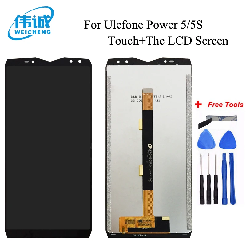 

WEICHENG For Ulefone Power 5 LCD Display and Touch Screen Digitizer Assembly Replacement +Tool For Ulefone Power 5S + Free Tools