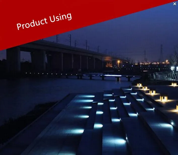 Levaram à Prova 1pcs ao ar Vendas Hot! Livre w * 55*70mm Led Escadas Recesso Luz Parede Passo Levou Lâmpada Ip65 Footlight d' Água 3 170 7 Luzes e Iluminação