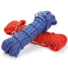 High Quality Professional Climbing Rope 10M Outdoor Excursions Accessories 10mm Diameter High Elasticity Safety Wire Rope New