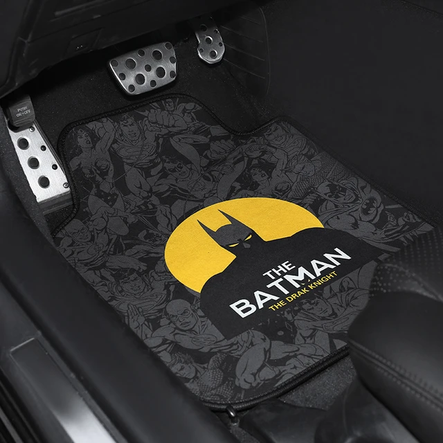 マーベル漫画かわいいバットマン車のフロアマットセットスエード毛皮カーペット自動足マット飛行機パッドユニバーサルすべての車スタイリング Aliexpress Mobile