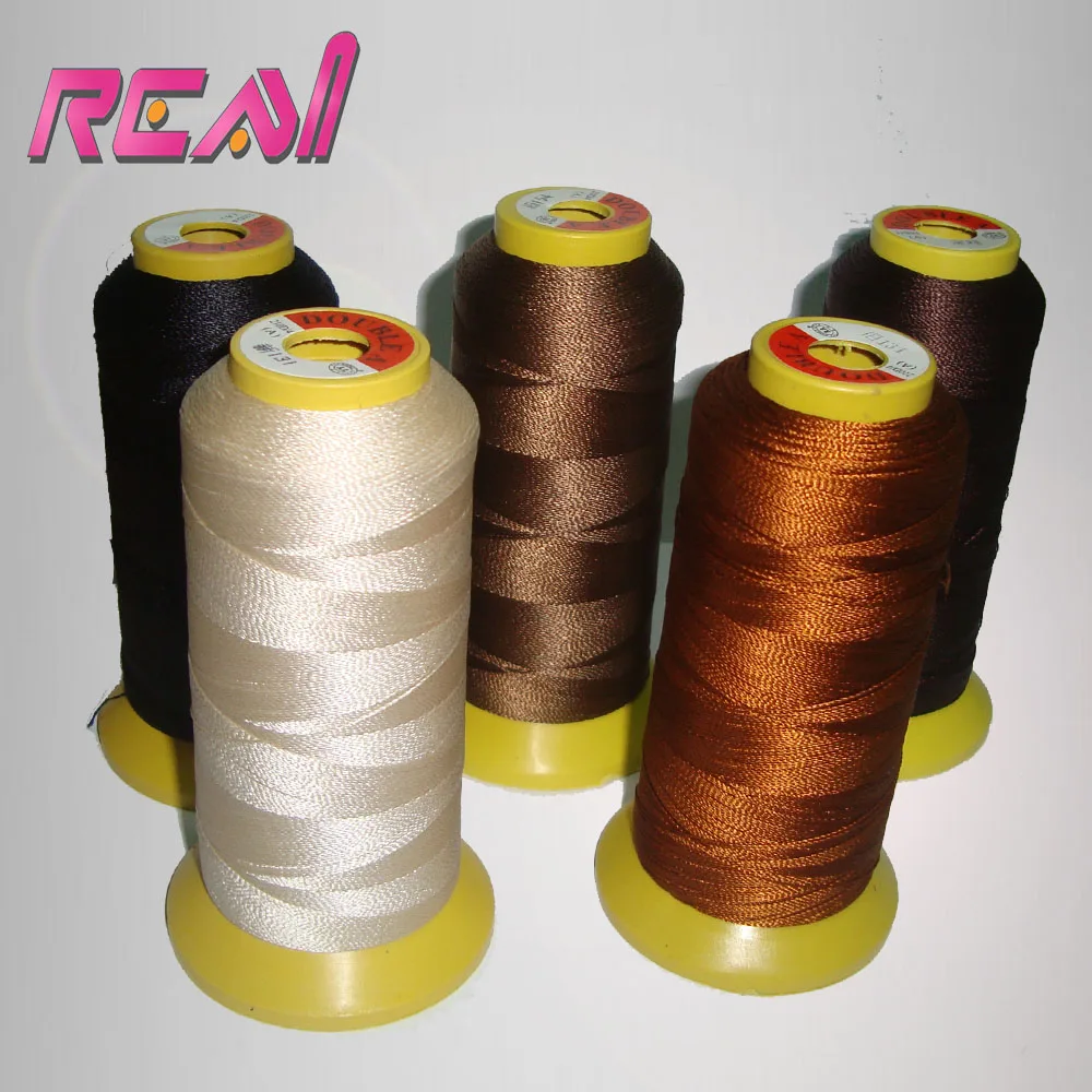 

1PC/LOT Hair Weft Thread, Weave Hair Thread, Polyamide Nylon Hair Thread, Black/Brown/Blonde With 12Pcs Hair Weaving Needles